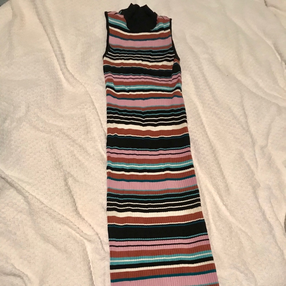 Bar III Striped Bodycon Dress